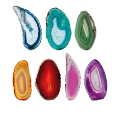 Waschbär Achat-Scheiben Chakra-Set Outlet