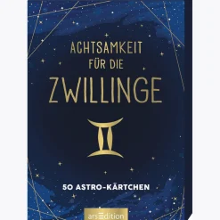 Waschbär Achtsamkeit für die Zwillinge: 50 Astro-Kärtchen. New