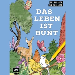 Waschbär Ausmalbuch für Senioren: Das Leben ist bunt: Großflächige Motive, gut erkennbare Linien und einfache Formen sorgen für kognitives und feinmotorisches Training. Clearance