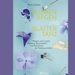 Waschbär Blumenregen und Blättertanz. Filigran und verspielt. Schmuck, Raumobjekte und Papierkunst mit Naturmaterialien.