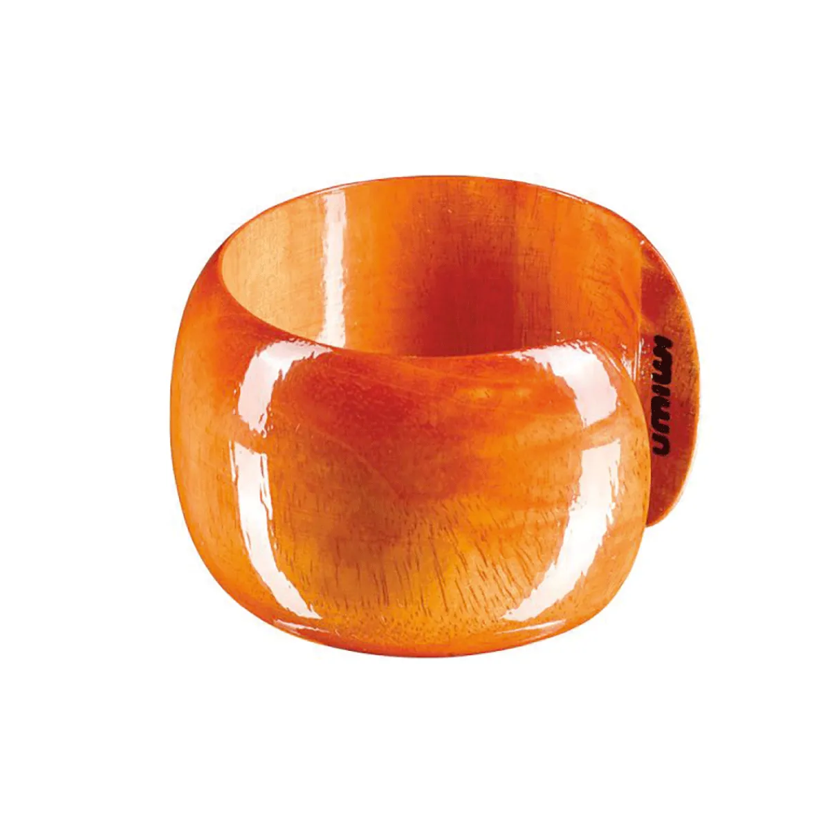 Waschbär Breiter Armreif aus Mangoholz, Apfelsine. New