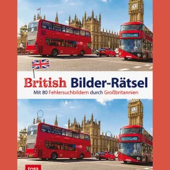 Waschbär British Bilder-Rätsel. Mit über 80 Fehlersuchbildern durch Großbritannien. Sale