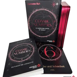 Waschbär Cosmic Numbers (Numerologie): 42 Karten, farbiges 192-seitiges Booklet, Box mit Metallicfolie, Karten mit Pink-/Metallicschnitt. Outlet