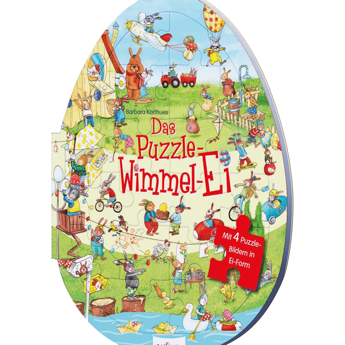 Waschbär Das Puzzle-Wimmel-Ei. Ein Spiel- und Mitmachbuch, Ostergeschenk für Kinder ab 3. Hot