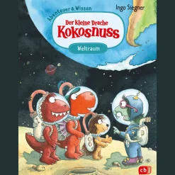 Waschbär Der kleine Drache Kokosnuss. Weltraum. New