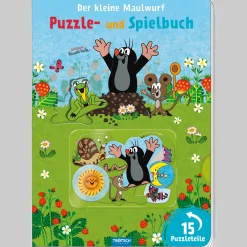 Waschbär Der kleine Maulwurf Puzzle- und Spielbuch Pappenbuch.