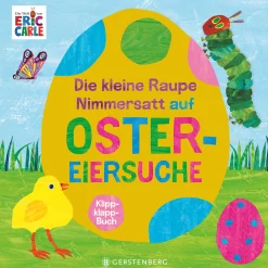 Waschbär Die kleine Raupe Nimmersatt auf Ostereiersuche. Klippklapp-Buch.