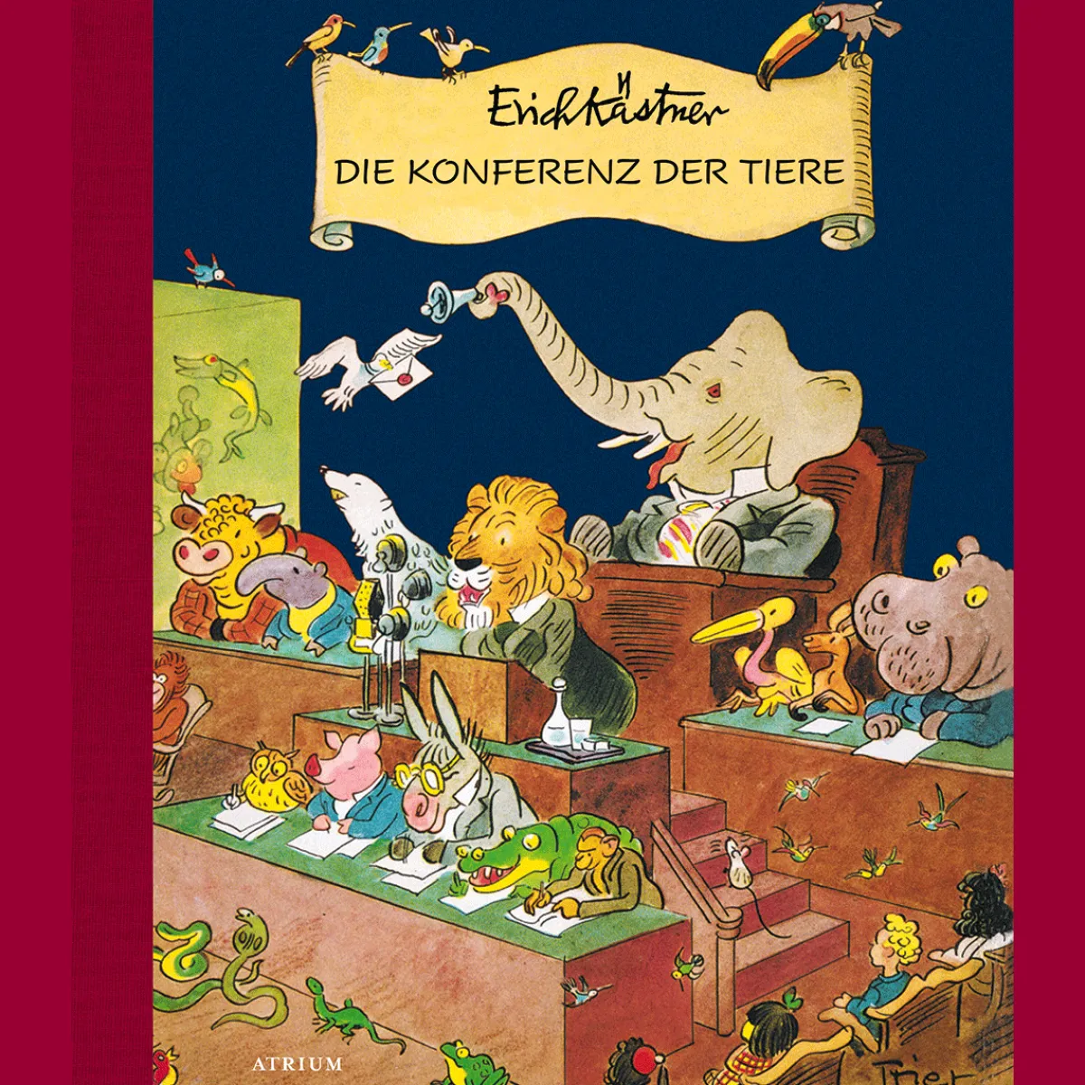 Waschbär Die Konferenz der Tiere. Sale