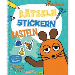 Waschbär Die Maus. Rätseln, Stickern, Basteln. Mit vielen farbenfrohen Stickern. Online