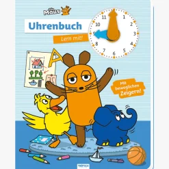 Waschbär Die Maus Uhrenbuch Lern mit! Clearance