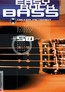 Waschbär Easy Rock Bass. Mit Noten und Tabulatur, über 50 Licks aus den Musikrichtungen Funk, Soul, Reggae, Pop und Rock. Discount