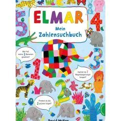Waschbär Elmar. Mein Zahlensuchbuch. Zählen lernen mit dem bunten Elefanten. Best