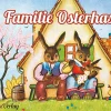 Waschbär Familie Osterhase. Discount