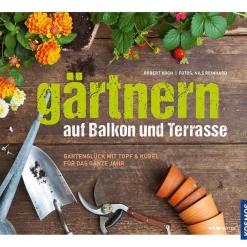 Waschbär Gärtnern auf Balkon und Terrasse. New