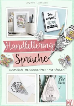 Waschbär Handlettering - Sprüche zum Ausmalen. New