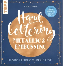 Waschbär Handlettering Metallic & Embossing. Schreiben & Gestalten mit Metallic-Effekt.Cover mit Metallic-Folie in der Trendfarbe Roségold. Sale