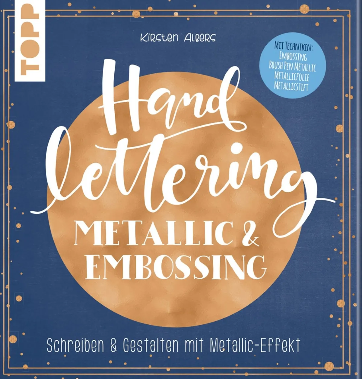 Waschbär Handlettering Metallic & Embossing. Schreiben & Gestalten mit Metallic-Effekt.Cover mit Metallic-Folie in der Trendfarbe Roségold. Sale