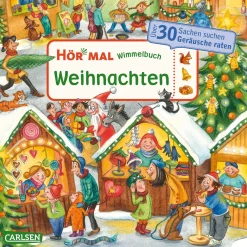 Waschbär Hör mal (Soundbuch): Wimmelbuch: Weihnachten.