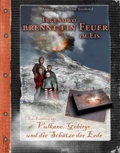 Waschbär Irgendwo brennt ein Feuer im Eis. Hot