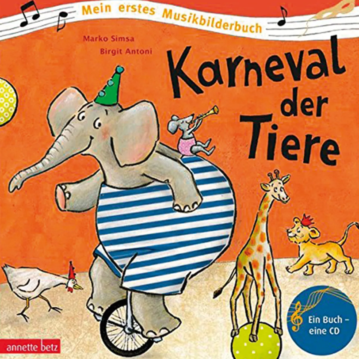 Waschbär Karneval der Tiere. Buch und CD. Clearance