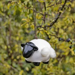 Waschbär Keramikschaf mit Wolle. Discount