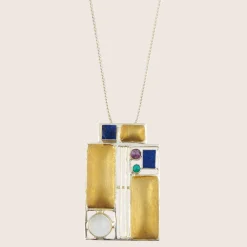 Waschbär Kette »Hoffmann« mit Halbedelsteinen. Hot