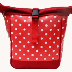 Waschbär Kleine Kombi-Fahrradtasche & Rucksack »Polka Dots«. Discount