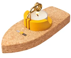 Waschbär Korkschiff mit Teelicht »Dampfschiff«. Outlet