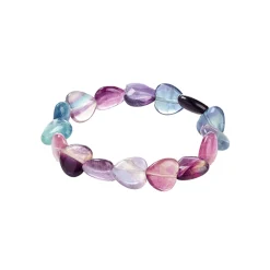 Waschbär Kraftarmband »Fluorit-Herz«. Clearance