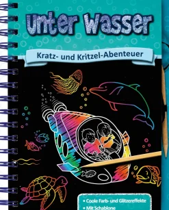 Waschbär Kratz- und Kritzel-Abenteuer. Unter Wasser. Hot