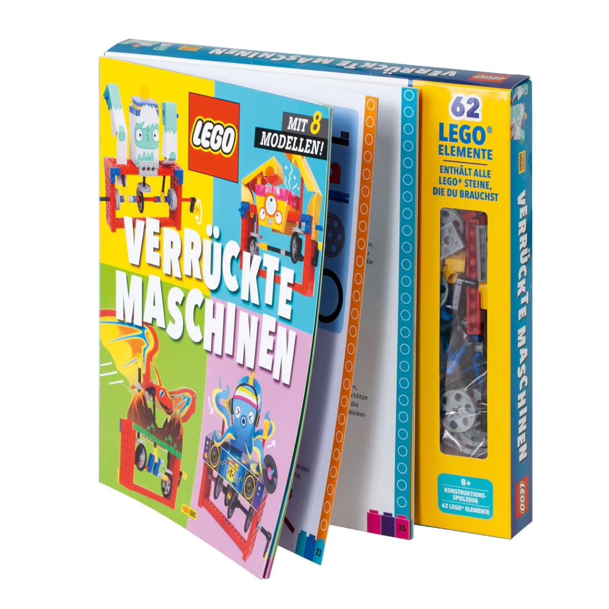 Waschbär Lego. Verrückte Maschinen. Geschenkbox mit Buch. Online