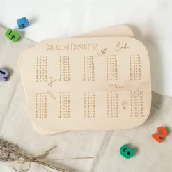 Waschbär Lernbrettchen »Das Kleine Einmaleins«, Buchenholz. Outlet