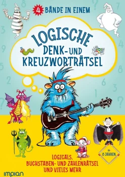 Waschbär Logische Denk- und Kreuzworträtsel. 4 Bände in einem.