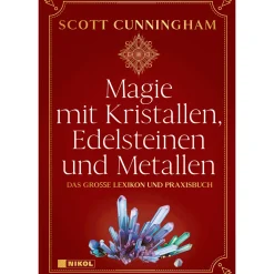 Waschbär Magie mit Kristallen, Edelsteinen und Metallen.