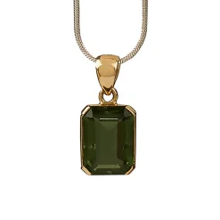 Waschbär Moldavit-Anhänger »Seelenklang«. Einzelstück. Clearance