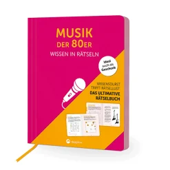 Waschbär Musik der 80er I Wissen in Rätseln: Rätselbuch für Erwachsene. Das perfekte Geschenk für 80er-Jahre-Fans und Rätsel-Freunde. Sale