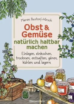 Waschbär Obst und Gemüse haltbar machen. Einlegen, Einkochen, Trocknen, Entsaften, Gären, Kühlen, Lagern. Best