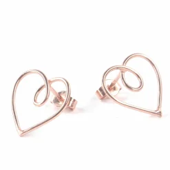 Waschbär Ohrstecker »Herz«. Best