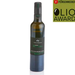Waschbär Olivenöl »Cultivar frantoio Bio«, 3. Platz, Kategorie »leicht fruchtig«. Olio Award 2025.* Best