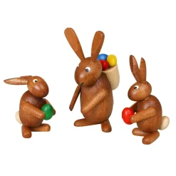 Waschbär Osterhasen-Familie. Clearance