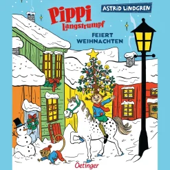 Waschbär Pippi Langstrumpf feiert Weihnachten. Hot