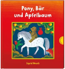 Waschbär Pony, Bär und Apfelbaum. Clearance