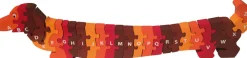 Waschbär Puzzle »Hund A-Z«, rot/braun. Outlet