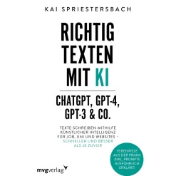 Waschbär Richtig texten mit KI. ChatGPT, GPT-4, GPT-3 und Co. Best