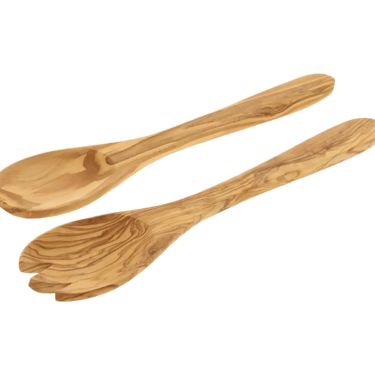 Waschbär Salatbesteck Olivenholz. Online