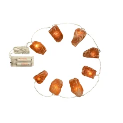 Waschbär Salzkristall-LED-Lichterkette „Naturkristalle“ New