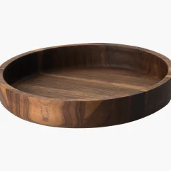 Waschbär Schale aus Walnussholz, 4,8 cm hoch.