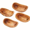 Waschbär Schalen aus Olivenholz, 4er-Set. Hot