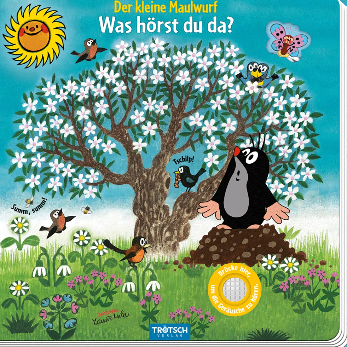 Waschbär Soundbuch. Der kleine Maulwurf. Was hörst du da?