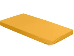 Waschbär Spannbetttuch, goldgelb, 140 x 200 cm. Clearance